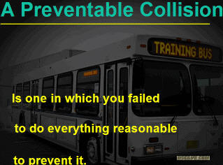 preventable collision definition